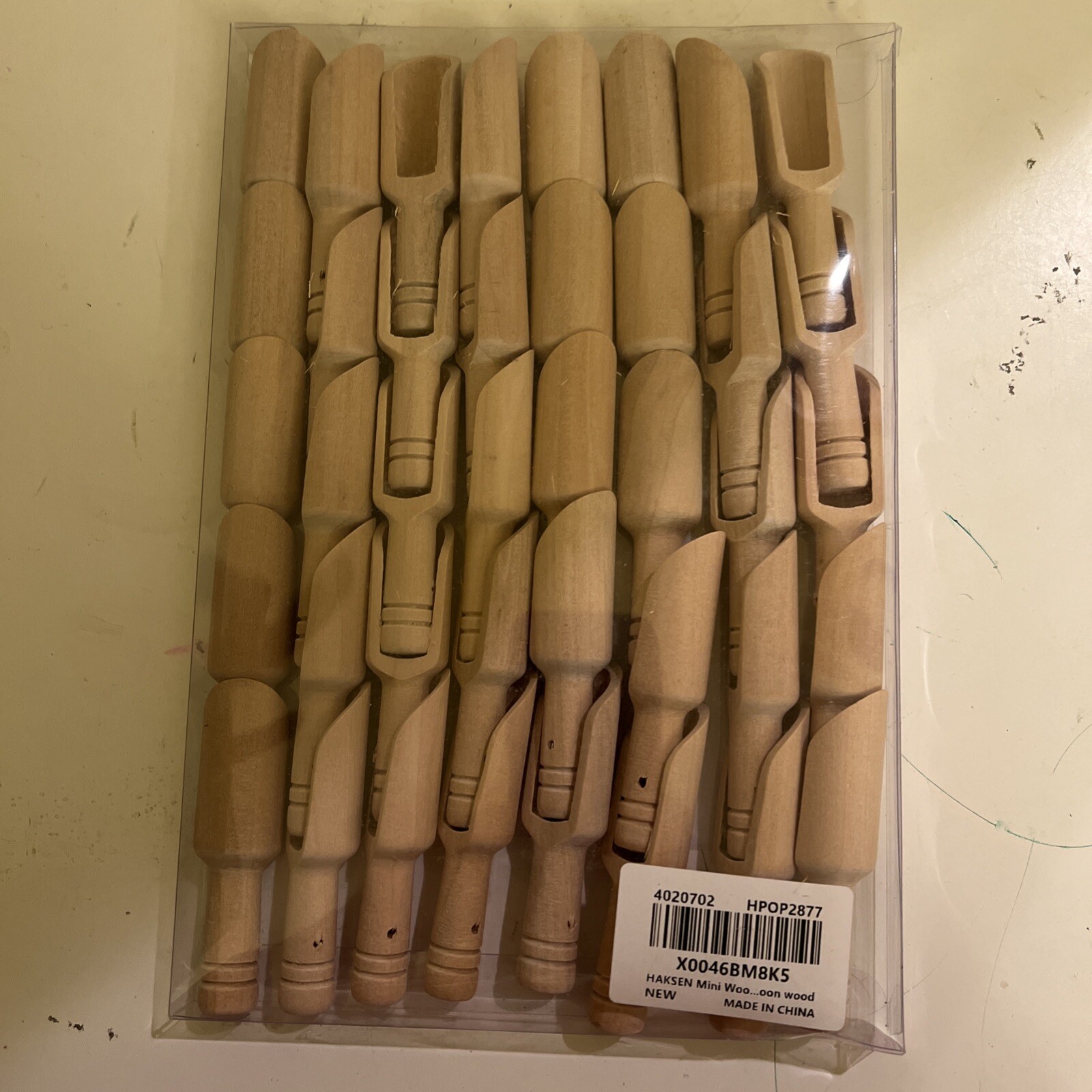HAKSEN 40 Pcs Kitchen Bamboo Spoons Cooking,Bath Salts,Spices Etc.. FREE SHIP