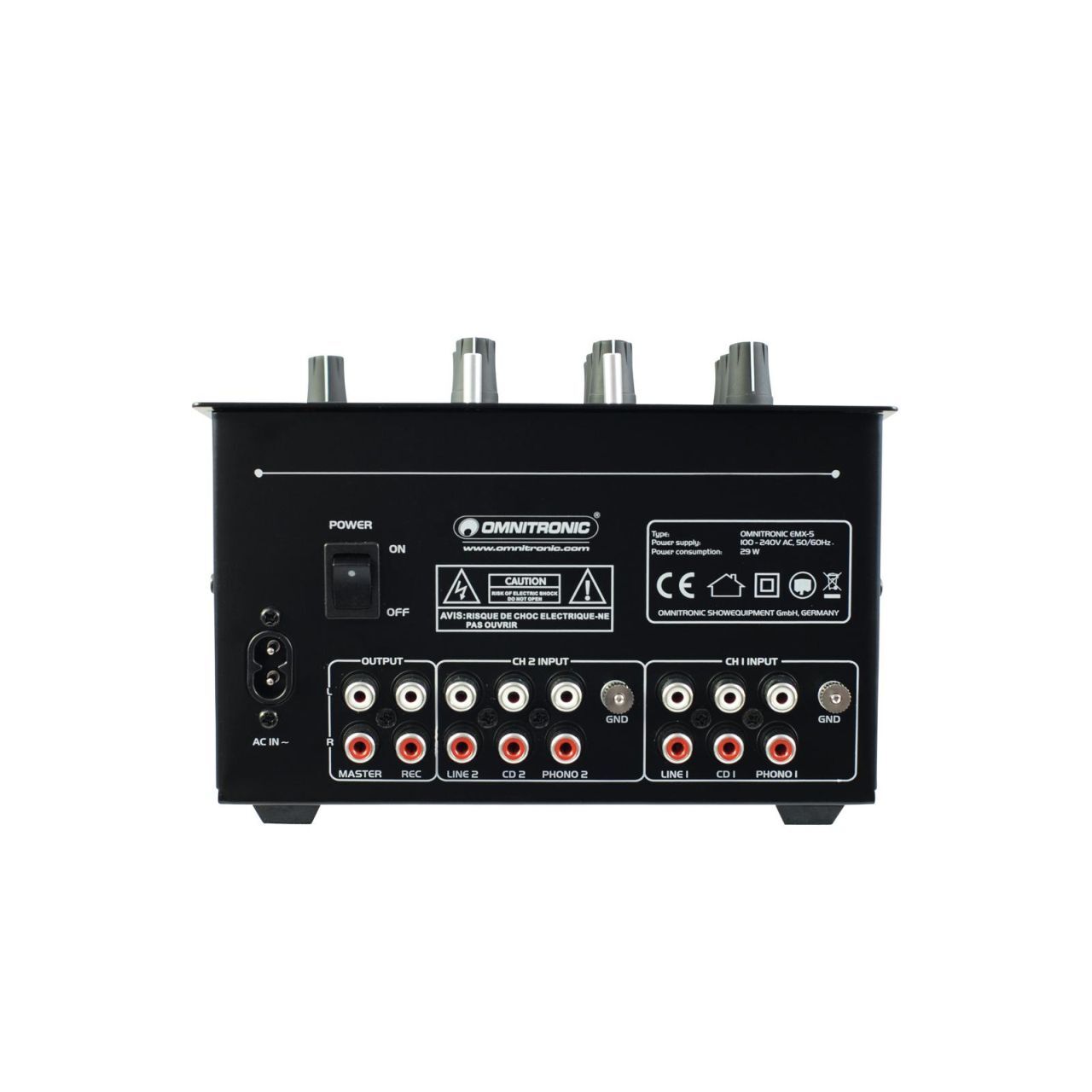 Omnitronic PM-222 2-Channel DJ Mixer