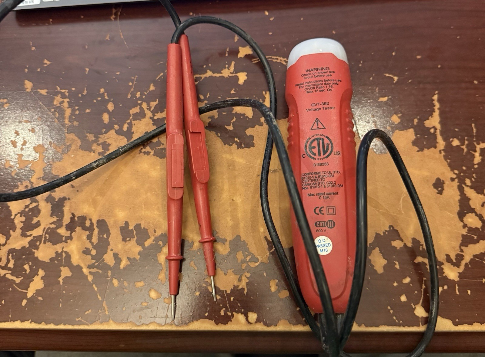 Gardner Bender GVT-392 Solenoid Voltage Tester 120-480 VAC/DC