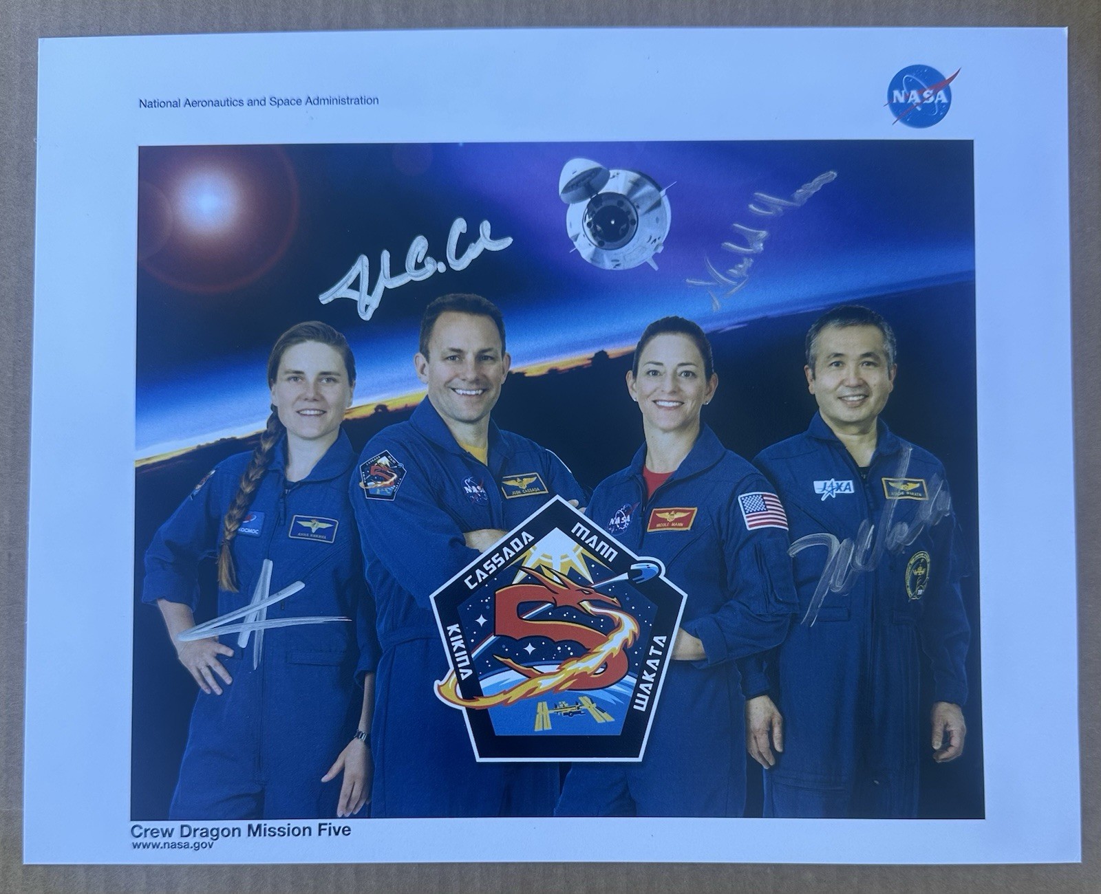 SpaceX Crew-5 & Crew-6 Signed Official NASA lithos