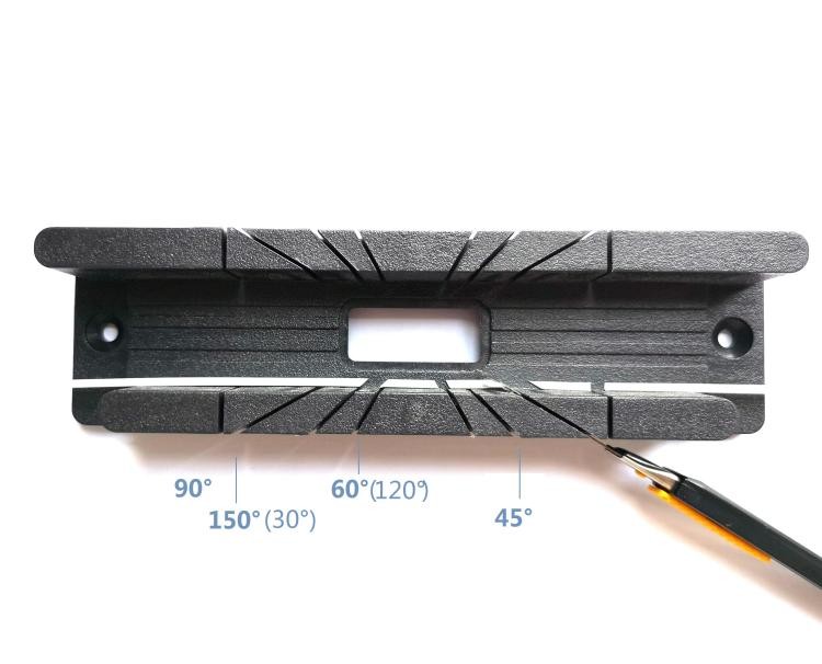 Manwa Modelling Plastic Mitre Box (30, 45, 60, 90, 150 degree)
