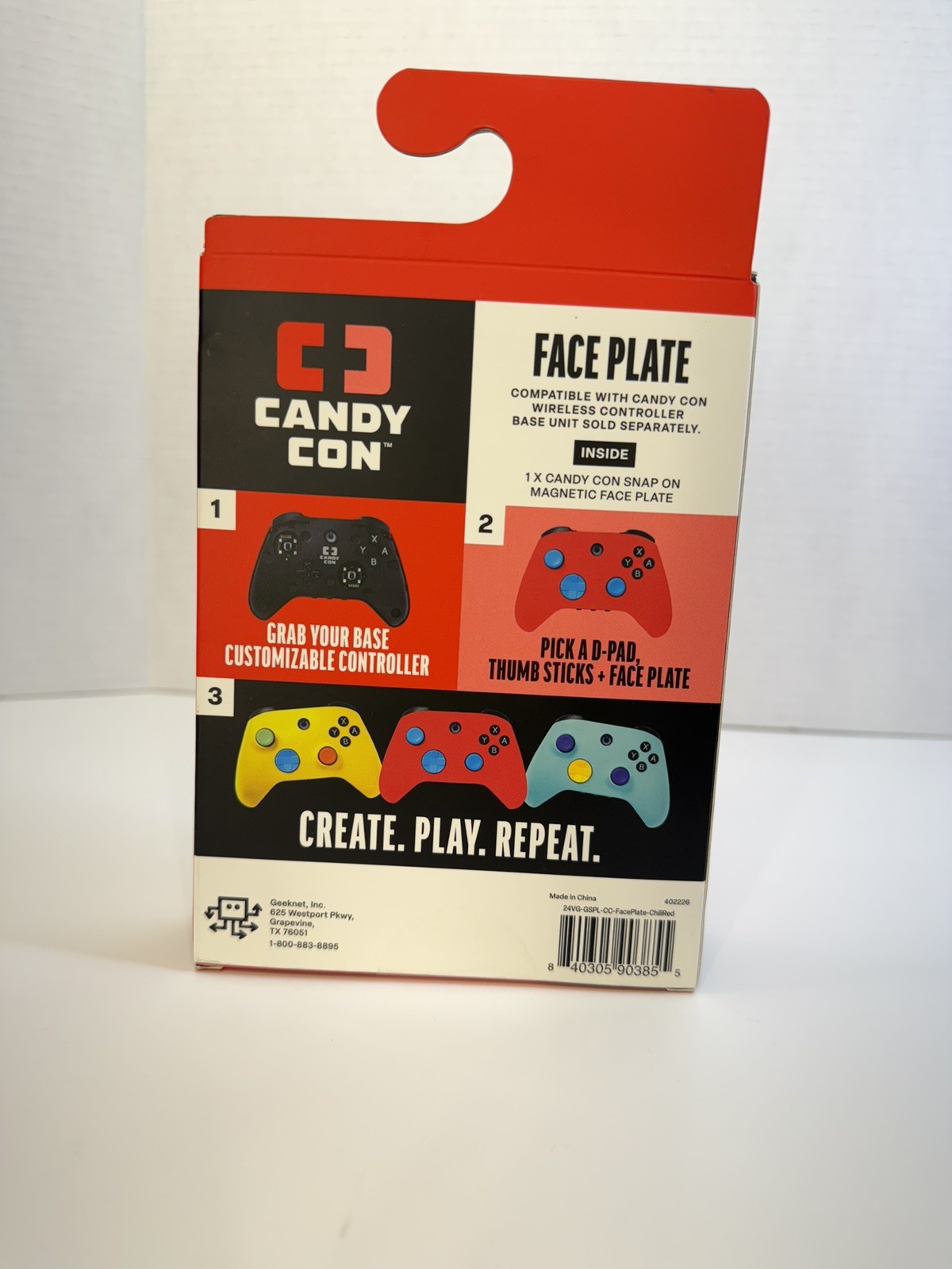 NEW Face Plate For Candy Con Base Unit Controller- Chili Red (NOT For XBOX)