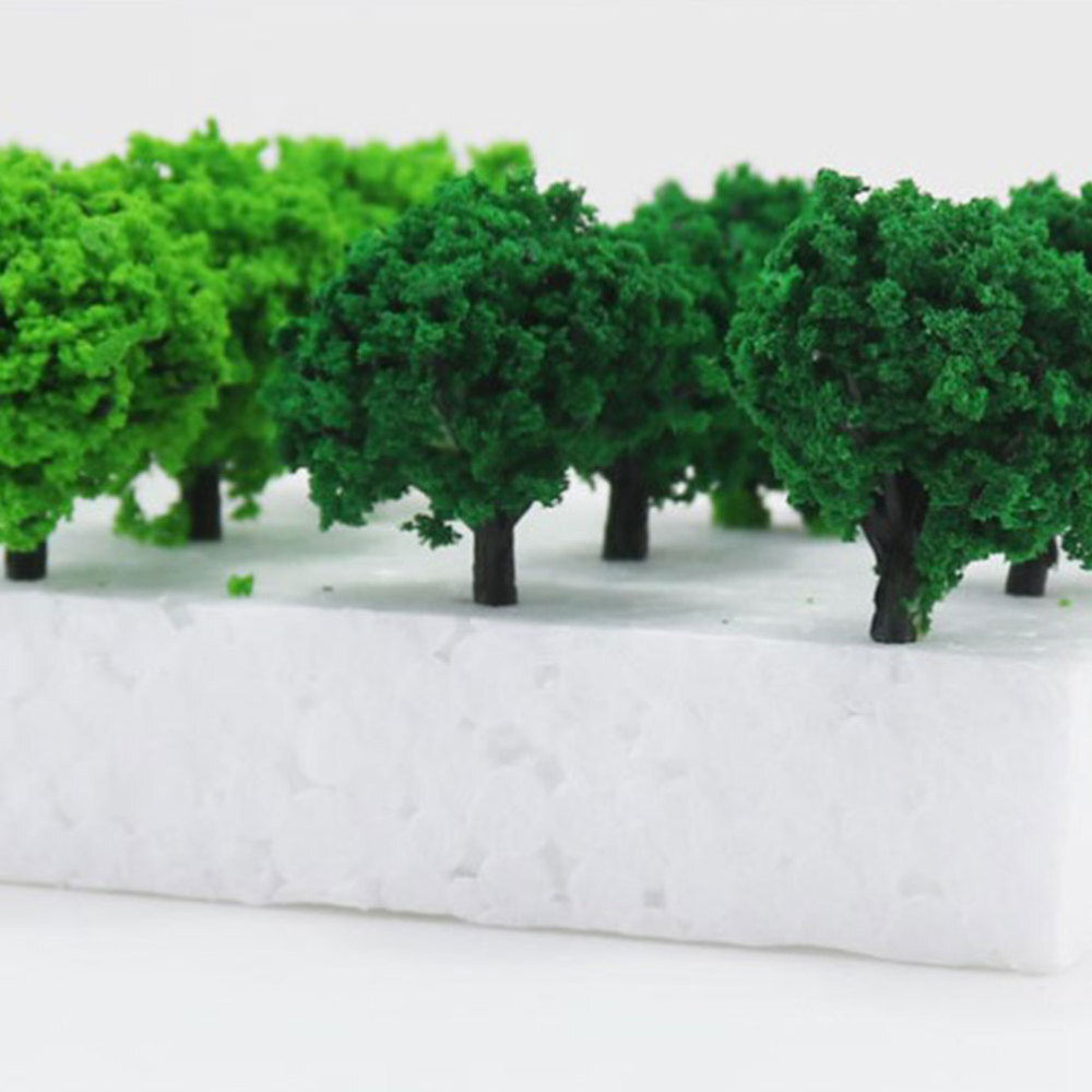 Simulation Bush Cluster Model Vegetation for Train Railway Scenery