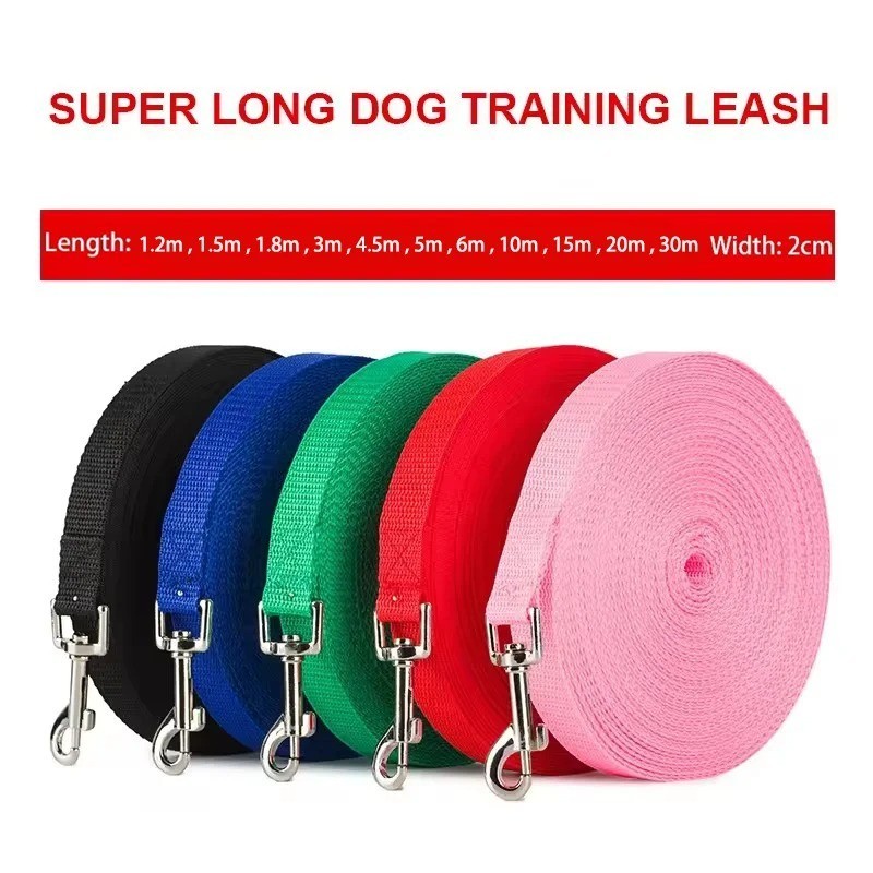 Dog Leash Long Obedience Recall Foot Feet Training Lead 6/15/23/33/50/100 FT