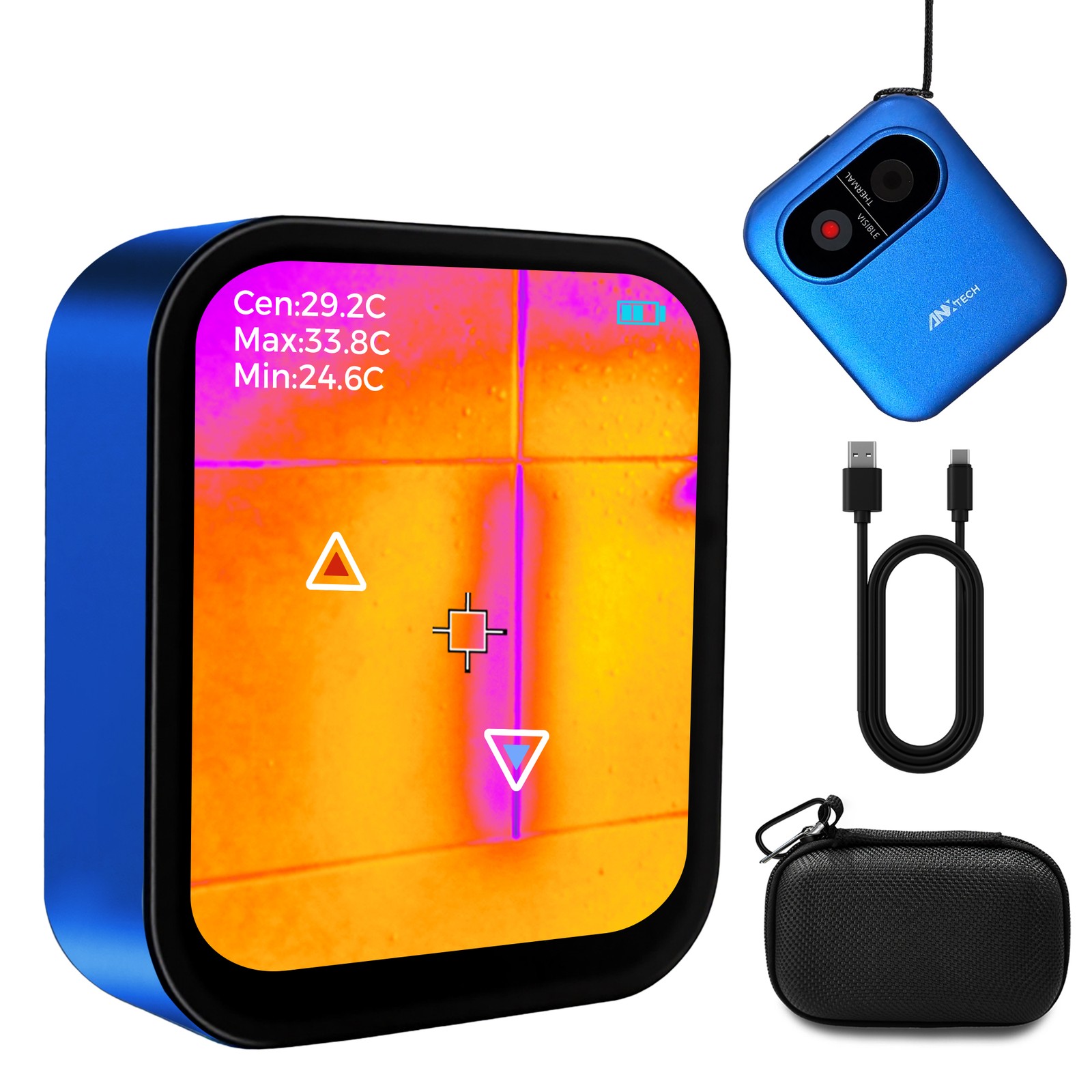 ANXTECH Small Infrared Thermal Imaging Camera Blue Thermal Imager Camera