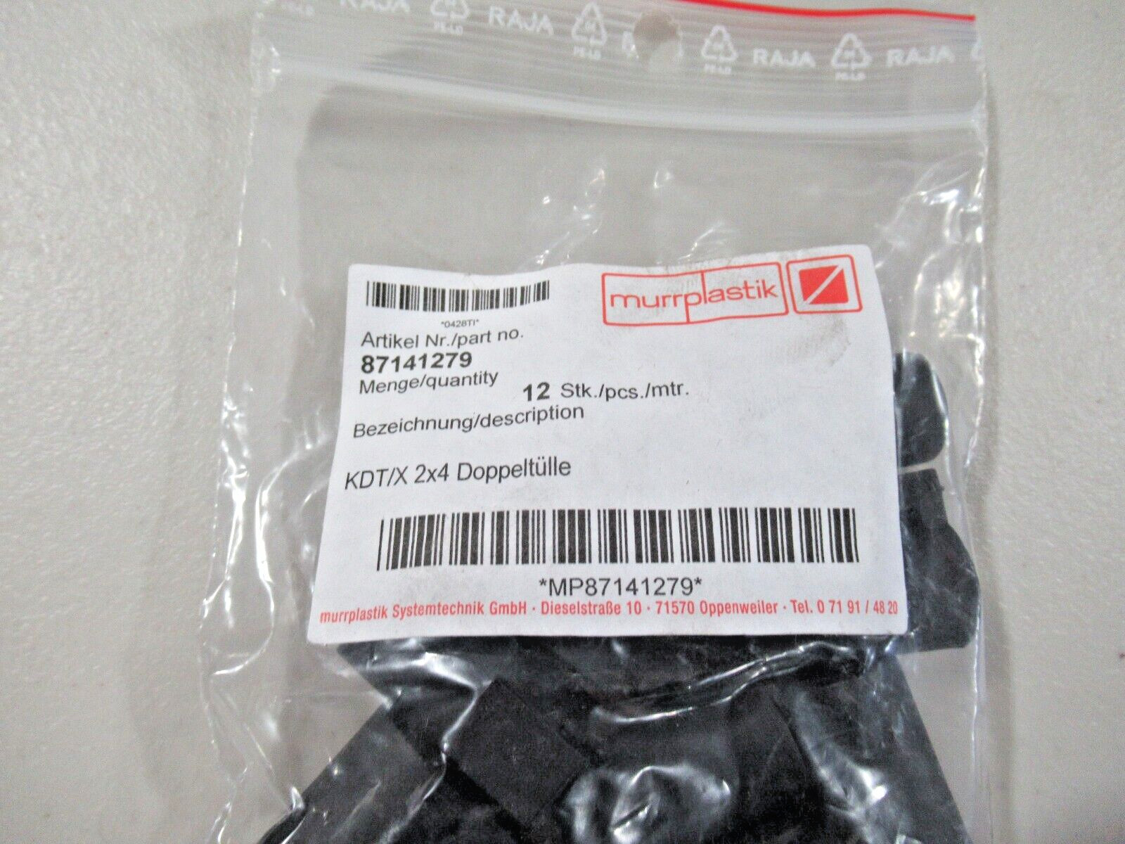 12PCS Murrplastik 87141279 Split Frame Grommet KDT/Z, 7-8mm Range *NEW*