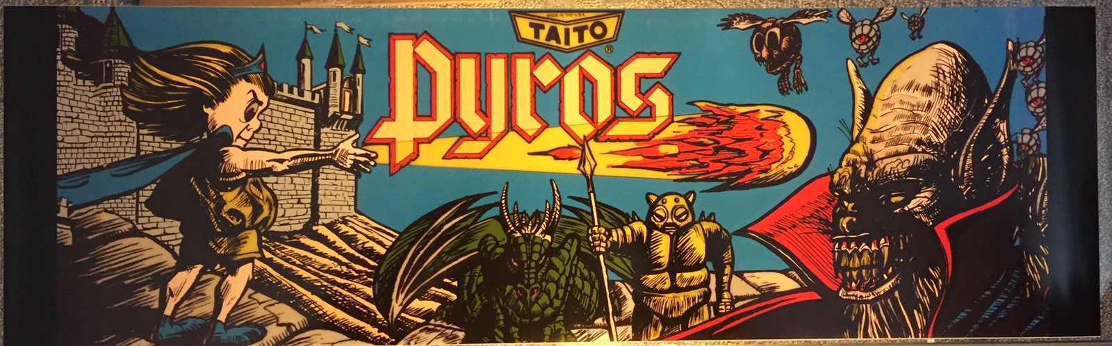Pyros Arcade Marquee 26" x 8"
