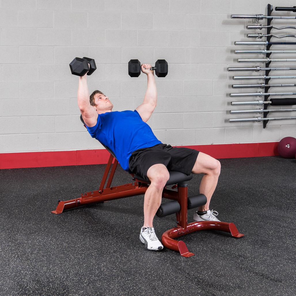 Body-Solid GFID100B Adjustable Flat, Incline, and Decline Weight Bench