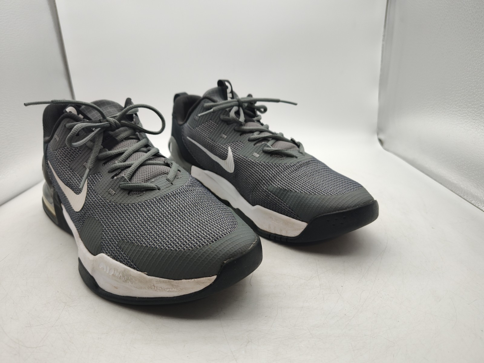 Nike-Air Max-Alpha Trainer 5-Smoke Gray/White-DM0829-003-Shoes-Mens Size 12-NICE
