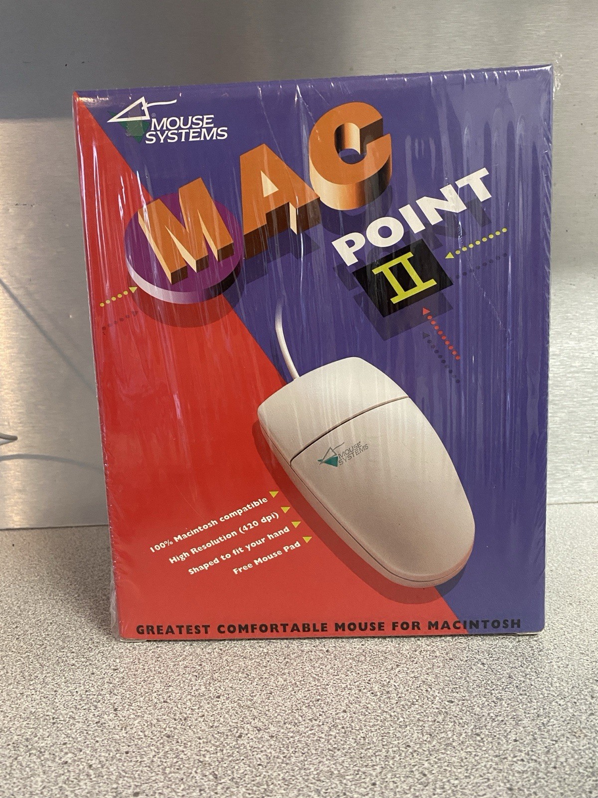 Vintage 1996 New In Box NIB Mouse Systems Mac Point II