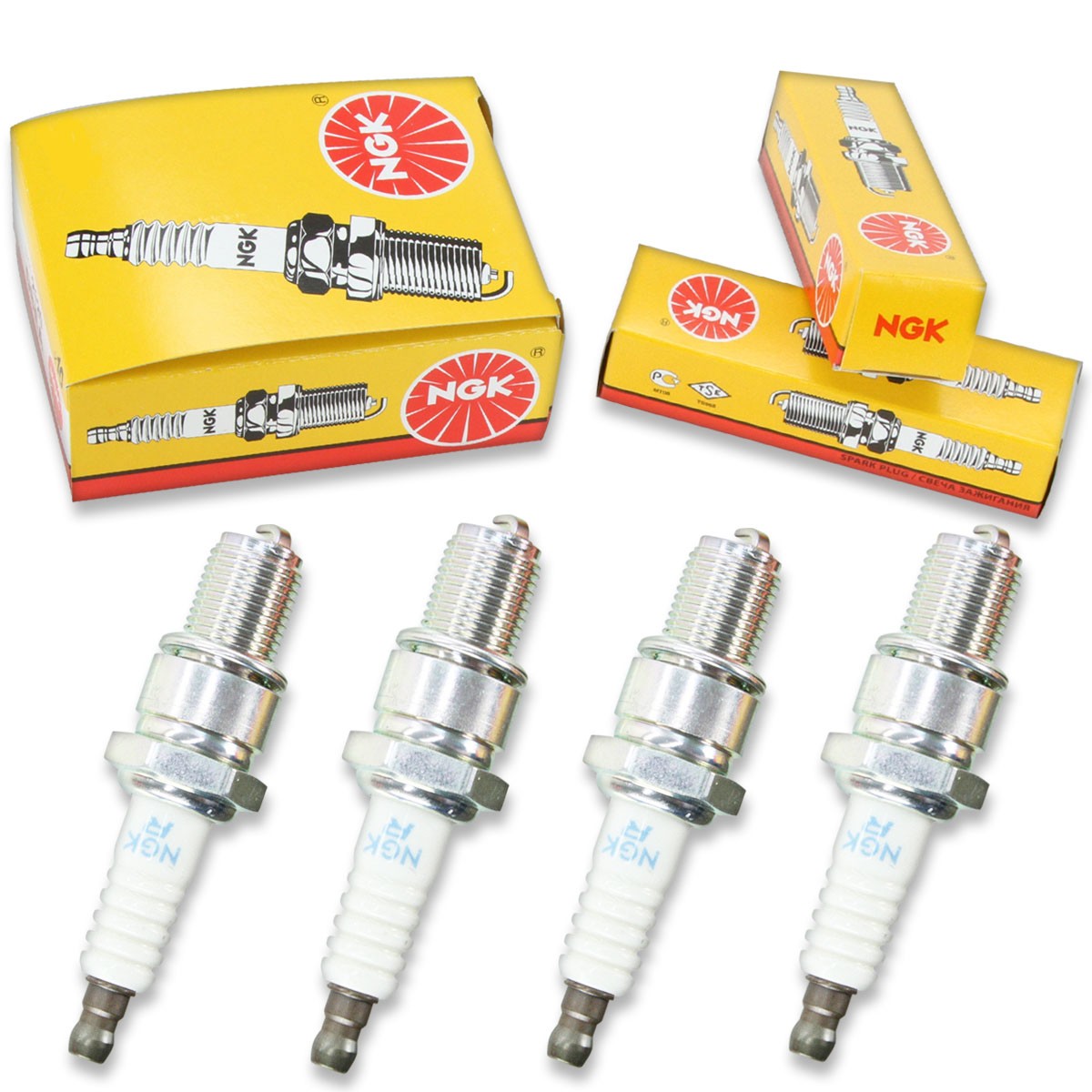 4pcs 98-99 Polaris 600 RMK NGK Standard Spark Plugs 599cc 36ci Indy Kit Set vj