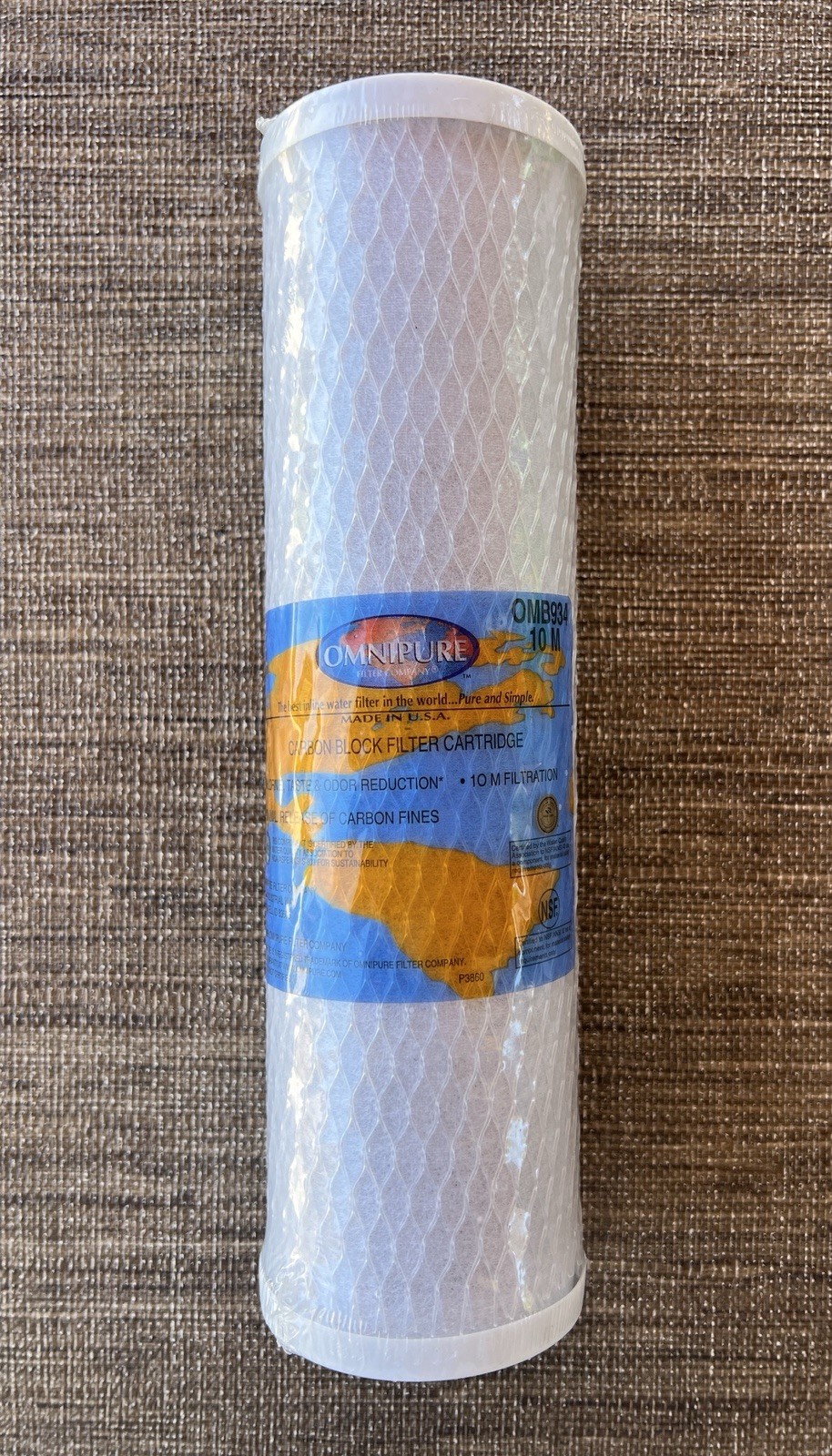 Omnipure OMB934 10M Carbon Block Filter Cartridge Water Filtration New Sealed