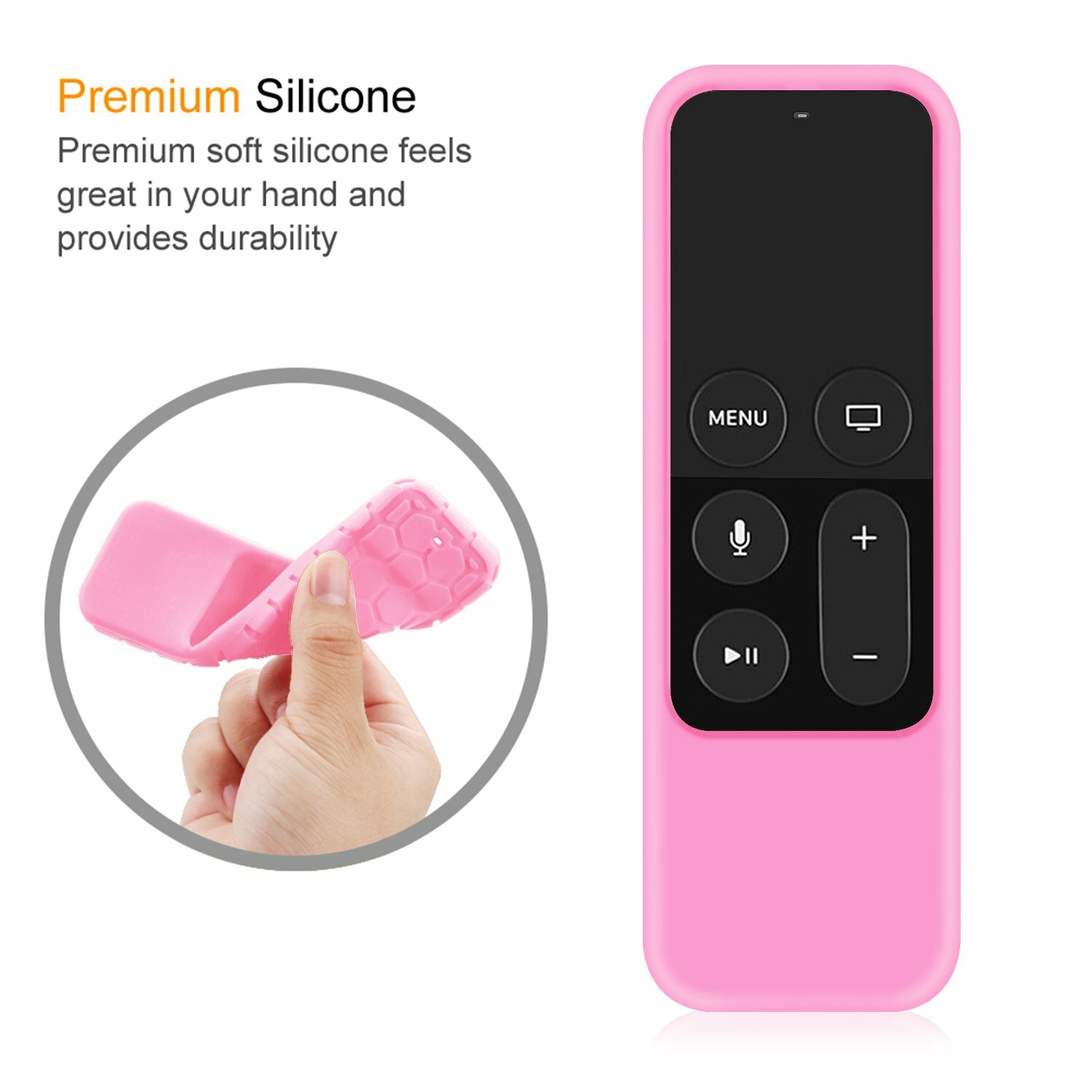 For Apple TV (4th Gen) Siri Remote Controller Shock Proof Silicone Case Cover