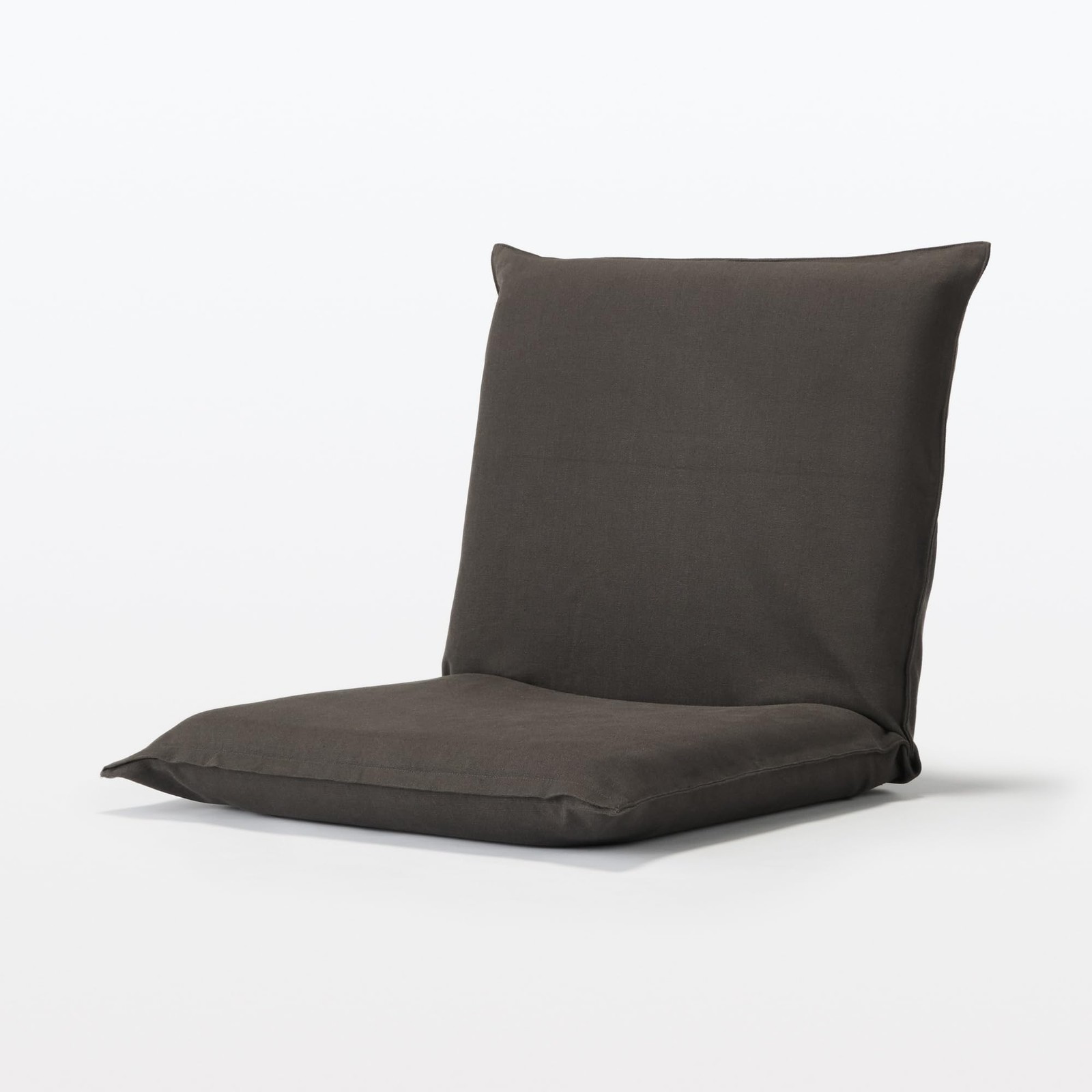MUJI Floor Chair Large Brown Cotton Canvas 62.5x68x53cm Seating Japan Home