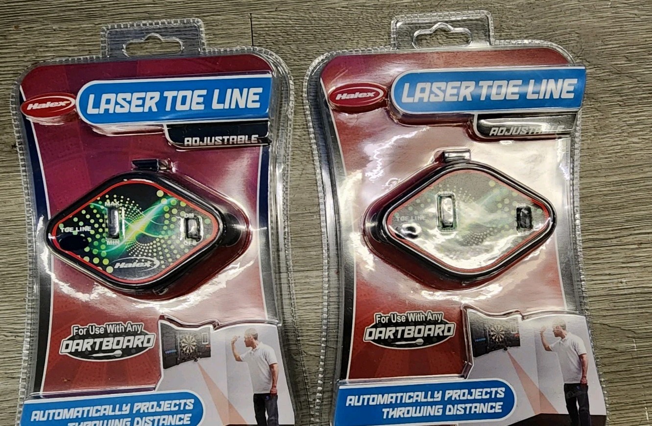 Lot 2 Adjustable Laser Toe Line For Use W/ Any DartBoard  Projects Throwing Dist