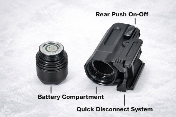 Trinity 300 Lumen Tactical Flashlight for Canik TTI Quick Release Picatinny Rail
