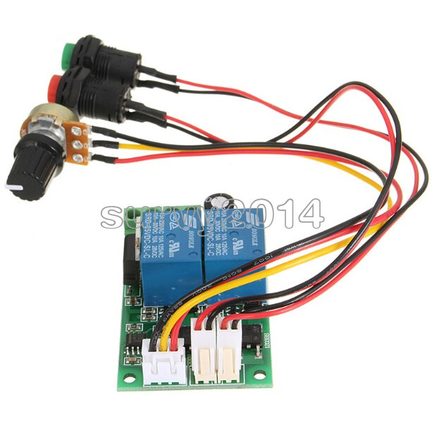 3A DC Motor Speed Controller PWM Adjustable Reversible Switch 6V/12V/24V