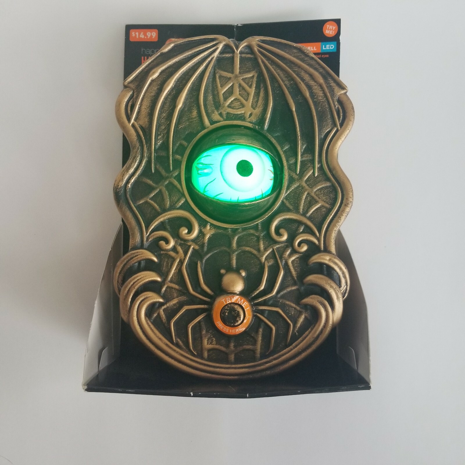 Animated Luminous Doorbell Eyeball Prop Haunted House Decor Scary Fun Gift
