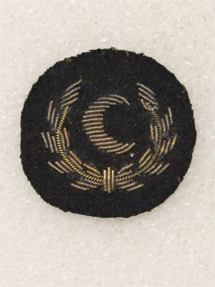 US Naval Sleeve Insignia 1190: Maritime Service, W.O. Stewart - single