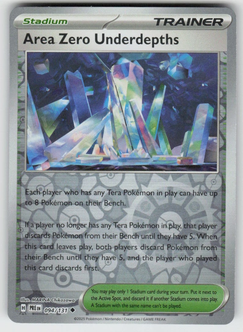 Area Zero Underdepths 094/131 SV: Prismatic Evolutions Pokemon Reverse Holo NM