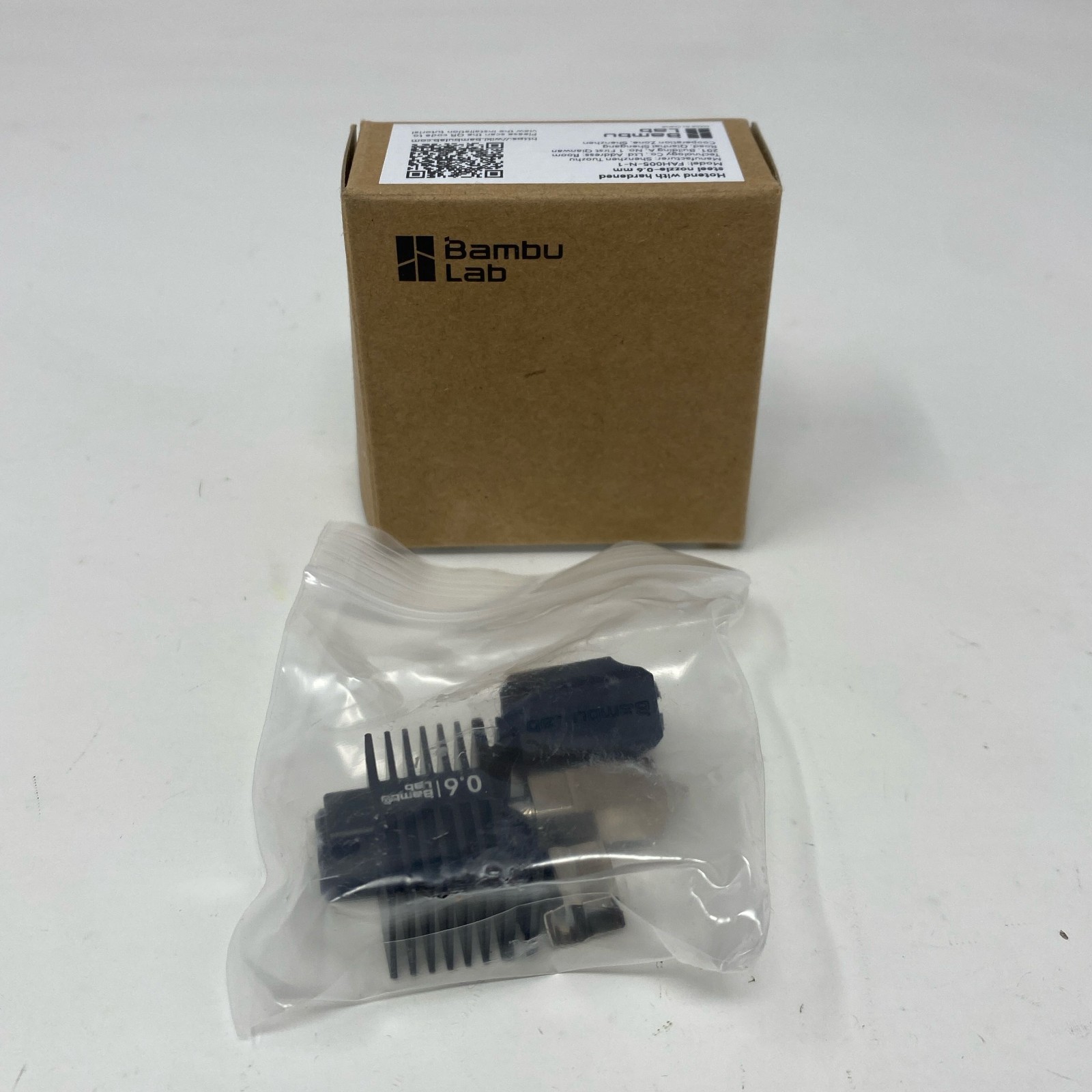 Bambu Lab Hotend w/ Hardened Steel 0.6mm Nozzle (Black) for X1/P1 Series