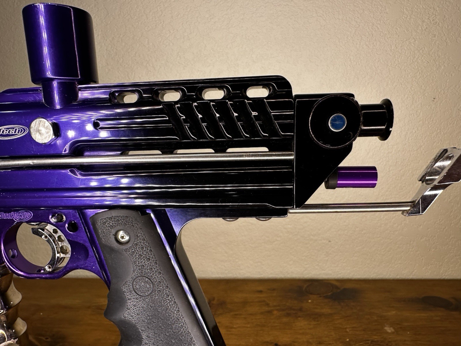 Shocktech Autococker Mechanical Semi-Auto Marker Purple/Black