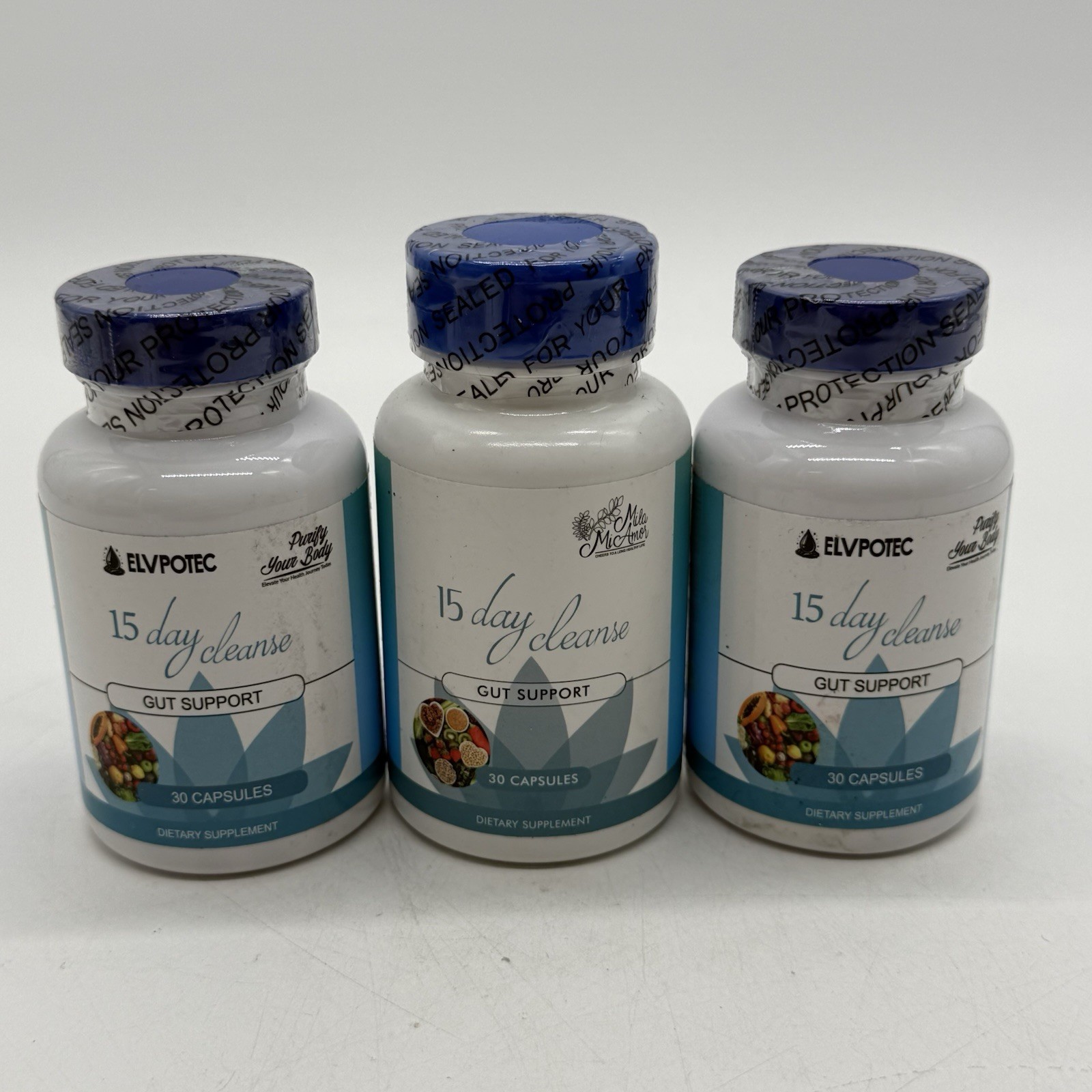 3pk -15 Day Cleanse - Probiotic Aloe Vera Leaf - Gut & Colon Detox EXP 2026