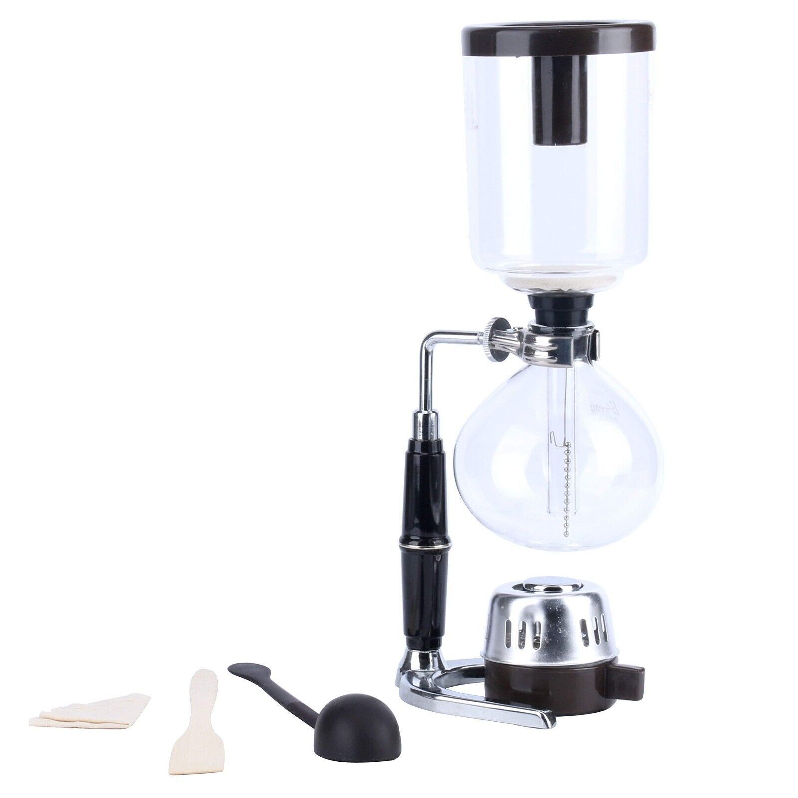 5-Cup Coffee Syphon Tabletop Siphon Gravity Coffee Maker Glass Siphon Vacuum