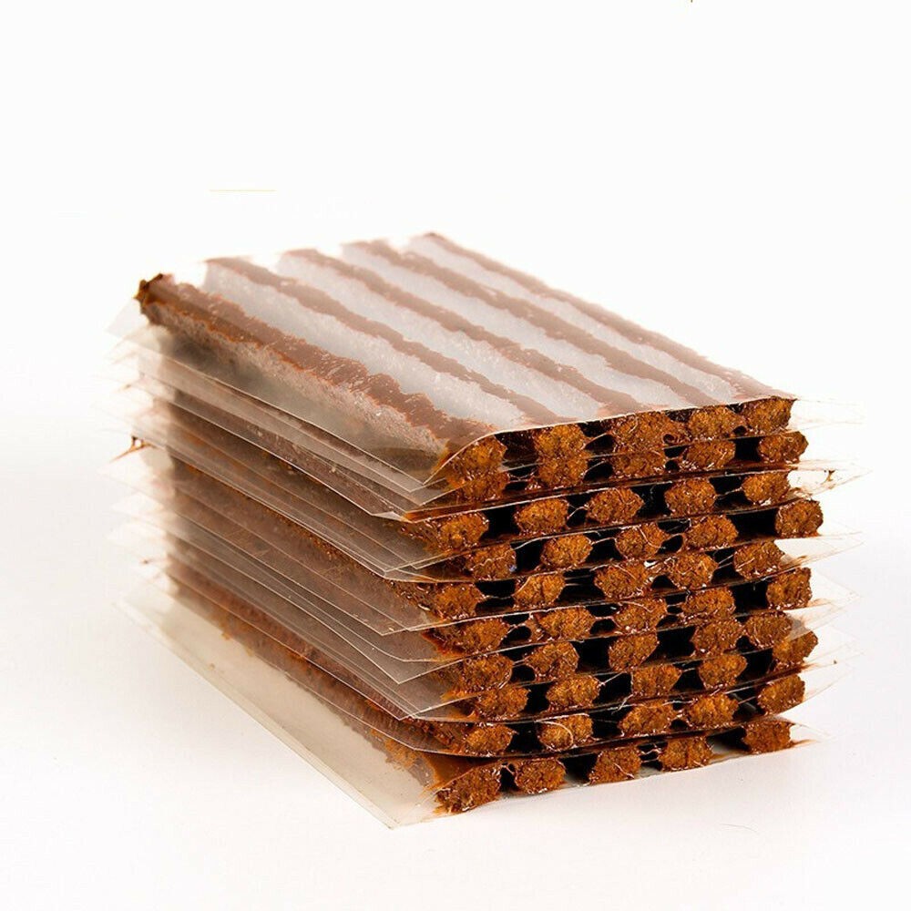 Box 30 plugs Truck Tire Plugs Tire Repair brown, 8" X 1/4" -6X200MM Tubeless