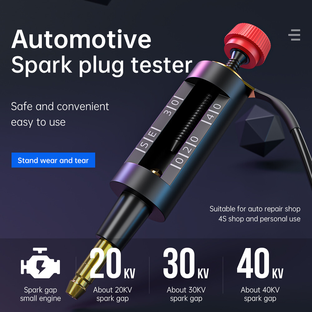 In Line Spark Plug Tester Ignition System Coil Auto Engine Diagnostic Test Tool