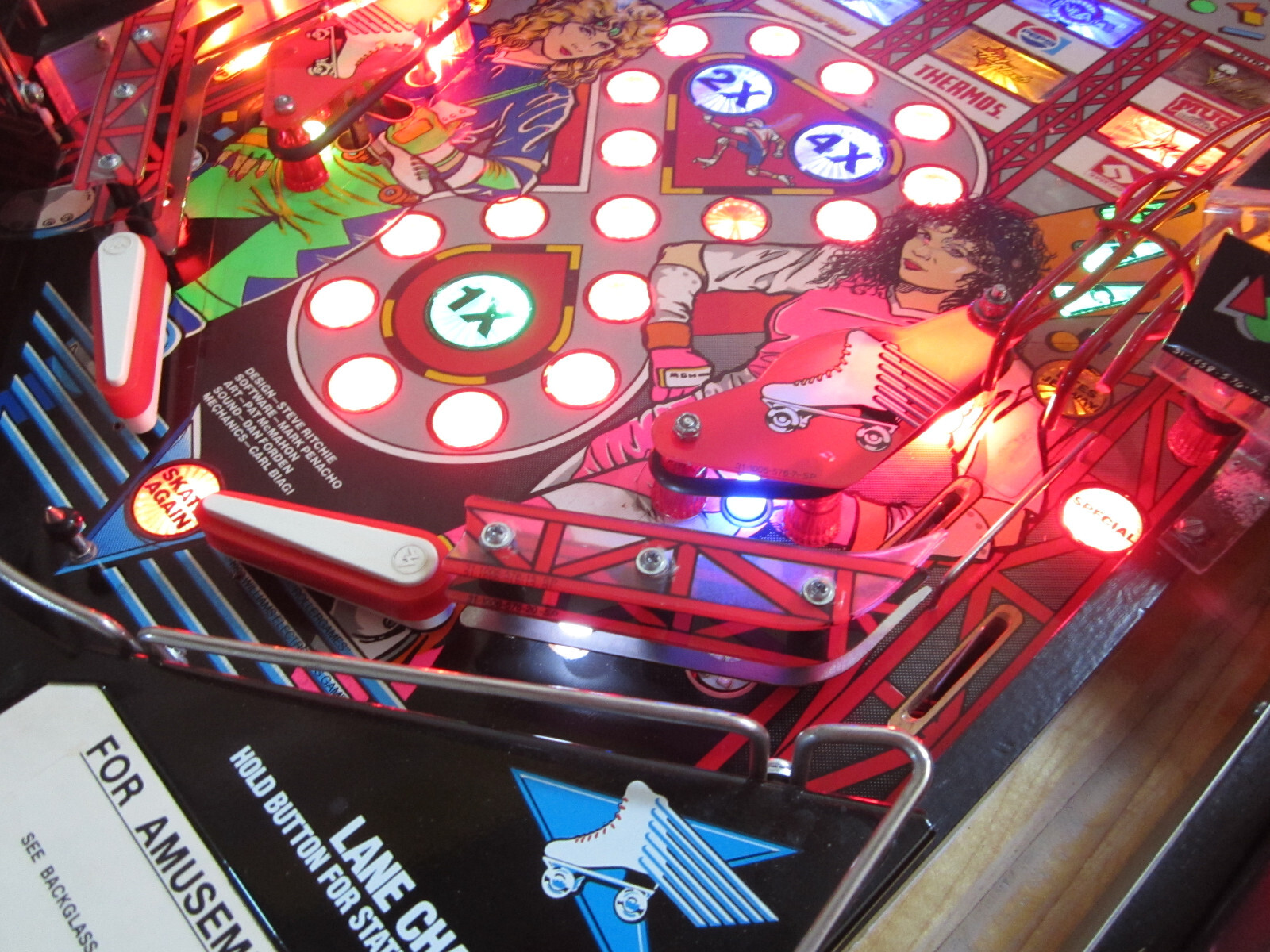 ROLLERGAMES Complete LED Lighting Kit custom SUPER BRIGHT PINBALL LED KIT