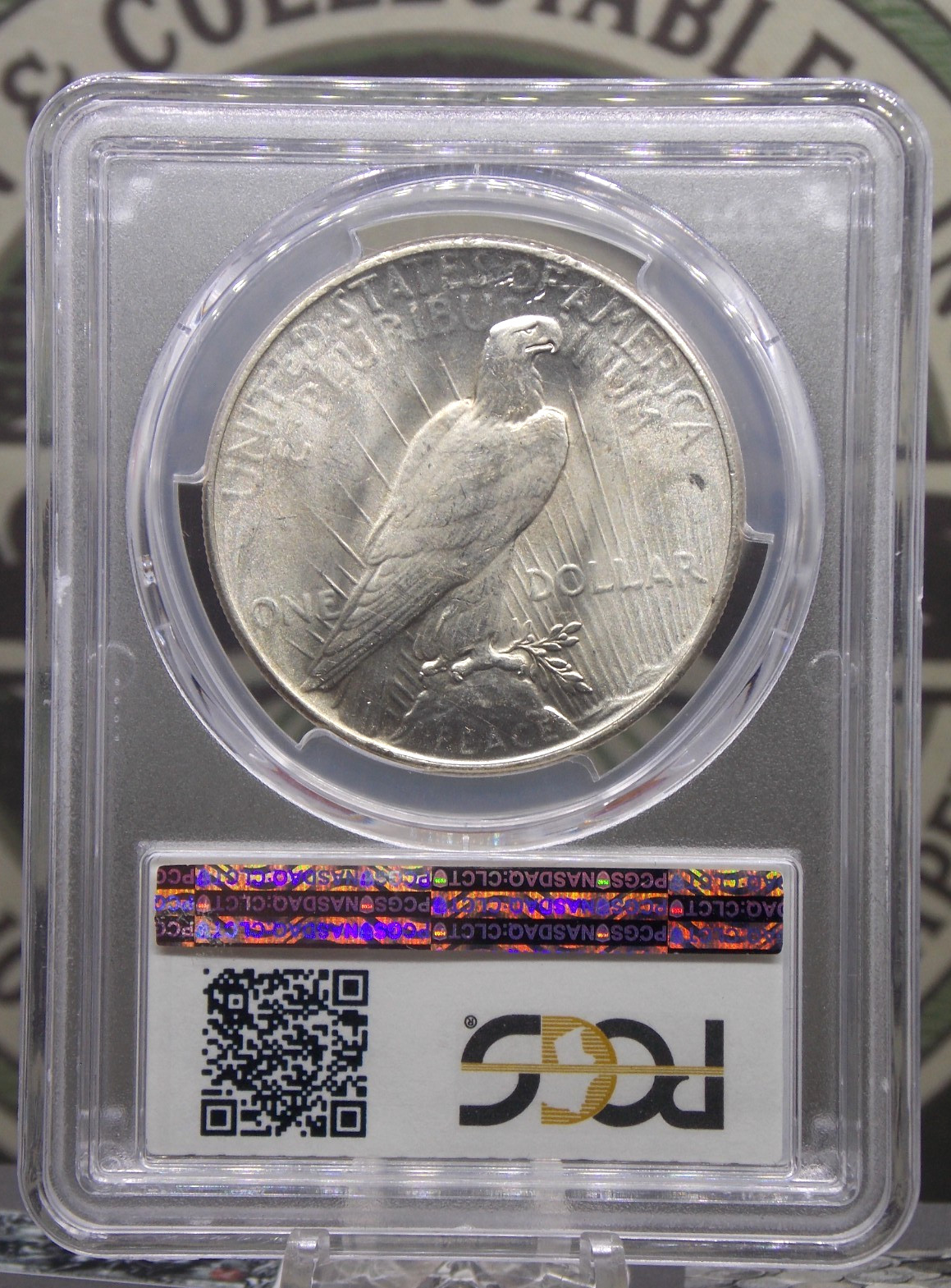 1935 "P" Peace SILVER Dollar $1 PCGS MS63 #177 Unc BU Uncirculated ECC&C, Inc.