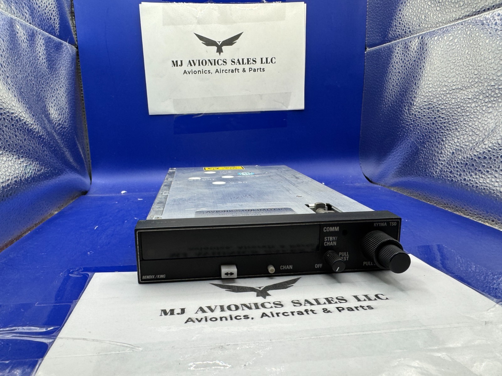 BENDIX/KING KY 196A 28 VDC P/N 064-1054-60 WITH  FAA FORM 8130-3