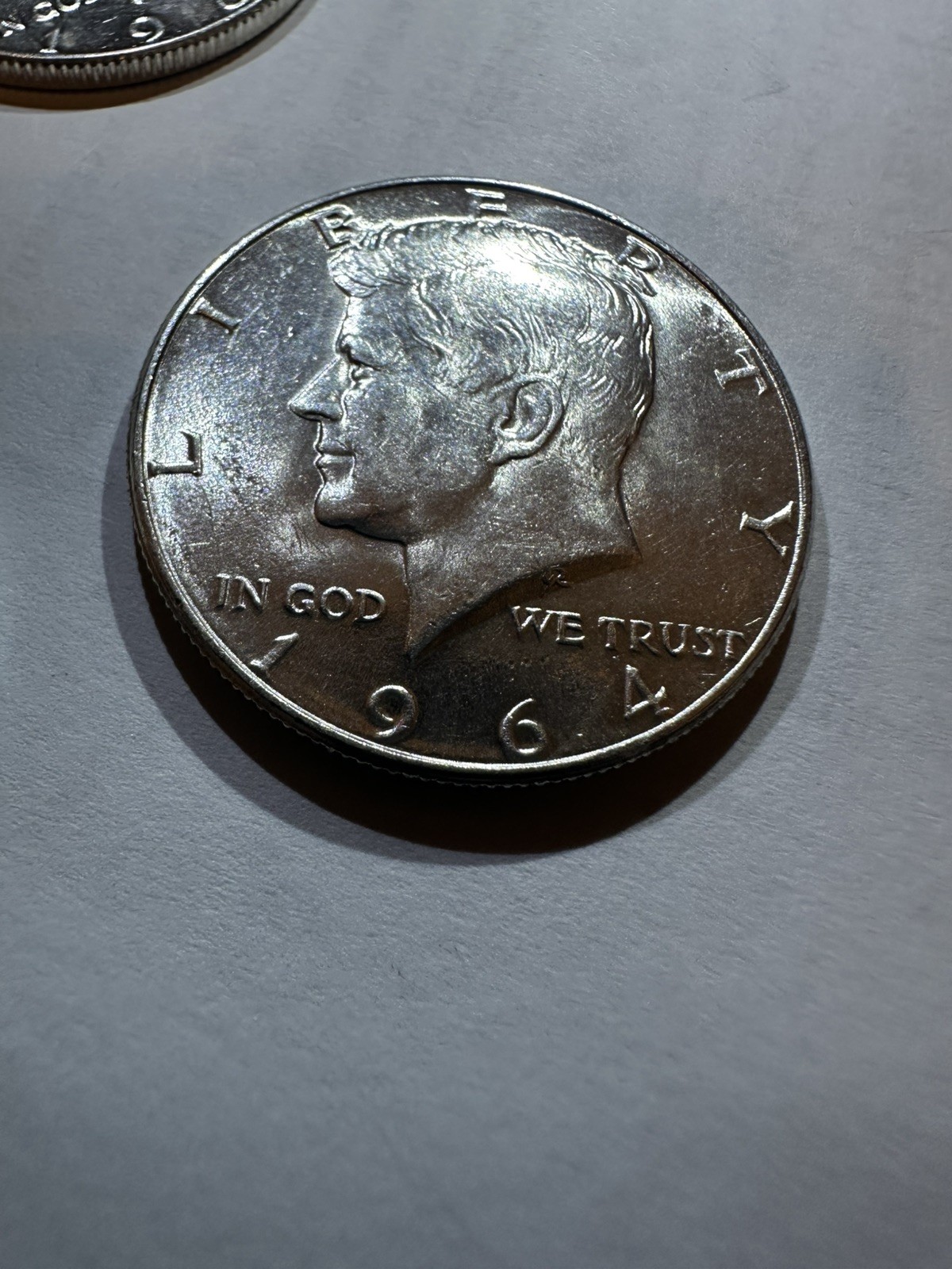 4 Kennedy Half Dollars 90% Silver Lot Of 4 1964 brilliant gorgeous bright