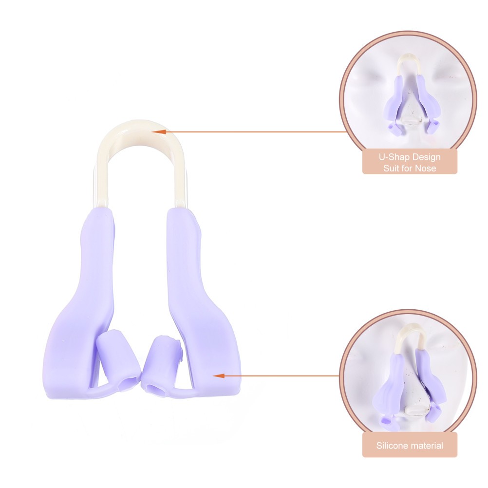 2Pcs Durable Silicone Nose Shaper Clips for Home Use Assorted Colors