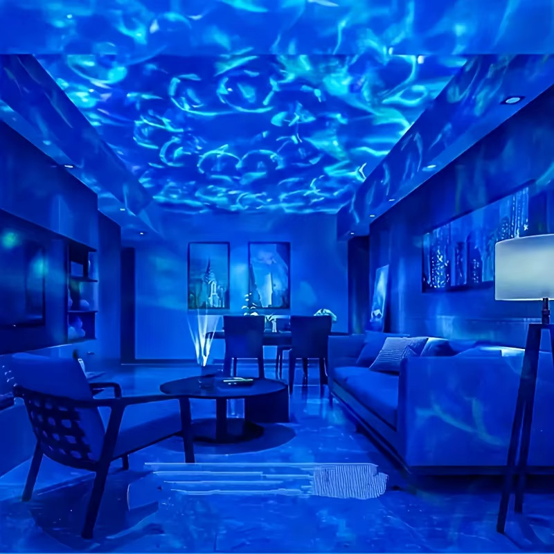 RGB Galaxy Star Projector Ocean Wave Lamp USB Remote