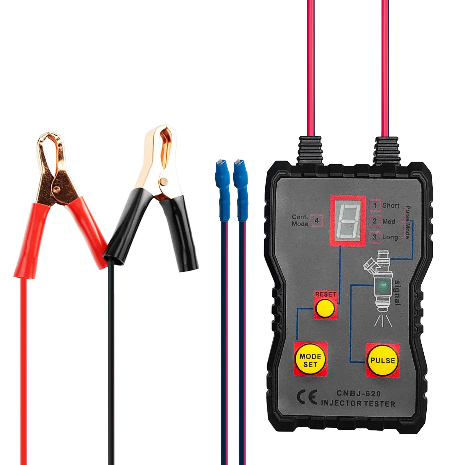 12V UNIVERSAL FUEL INJECTOR PRESSURE TESTER LED DISPLAY DIAGNOSE SYSTEM PROBLEMS