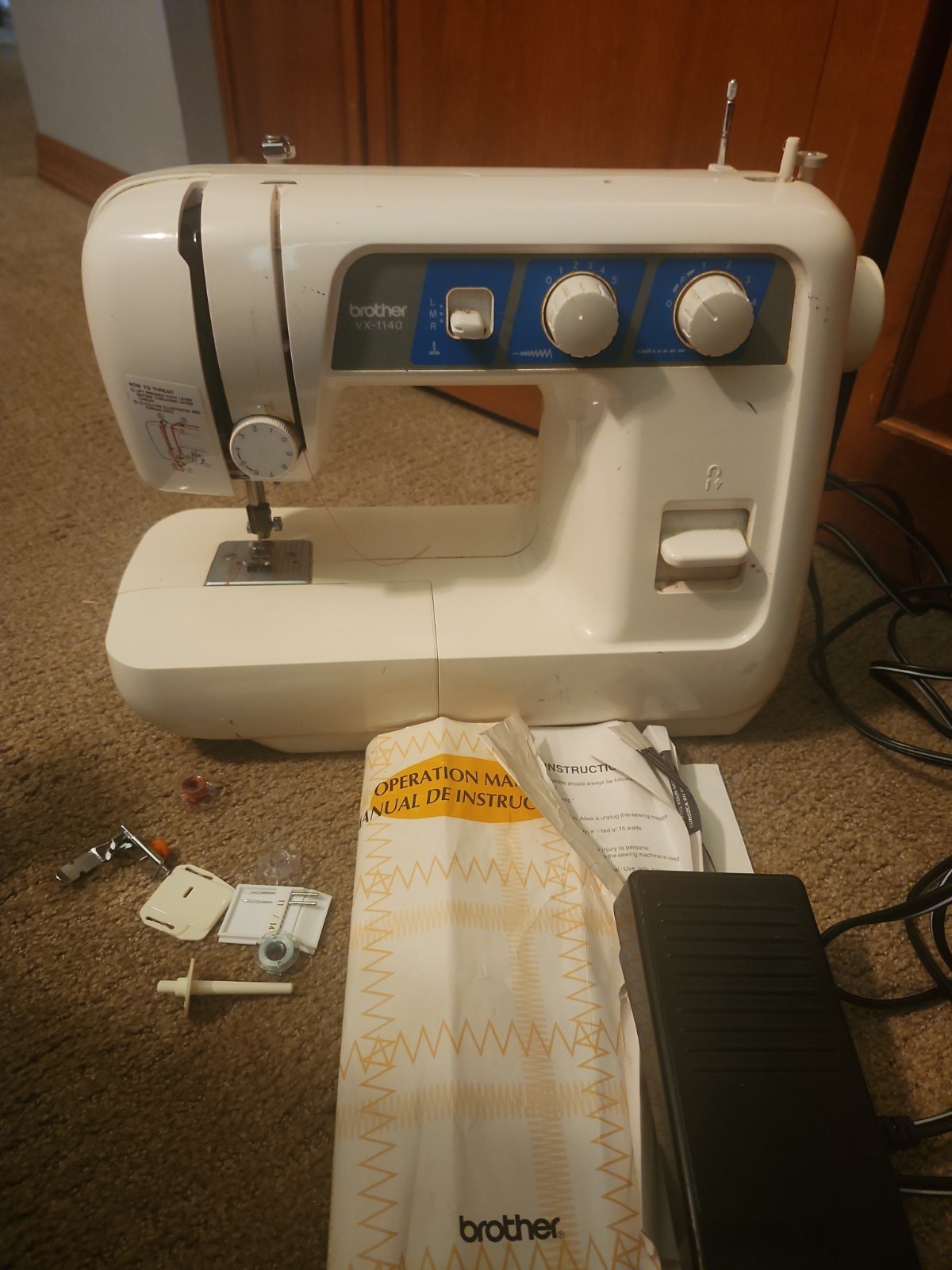 Brother VX-1140 Sewing Machine Working