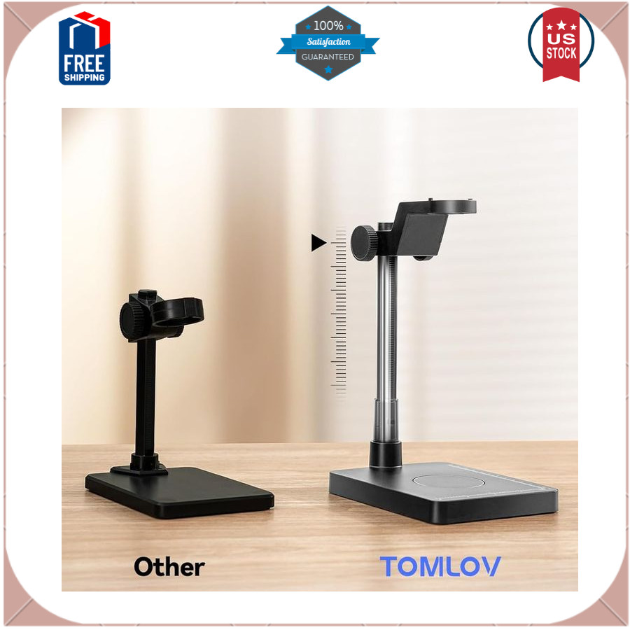 4.3'' Digital Coin Microscope with Screen, Lights & Built-In Weighing Scale