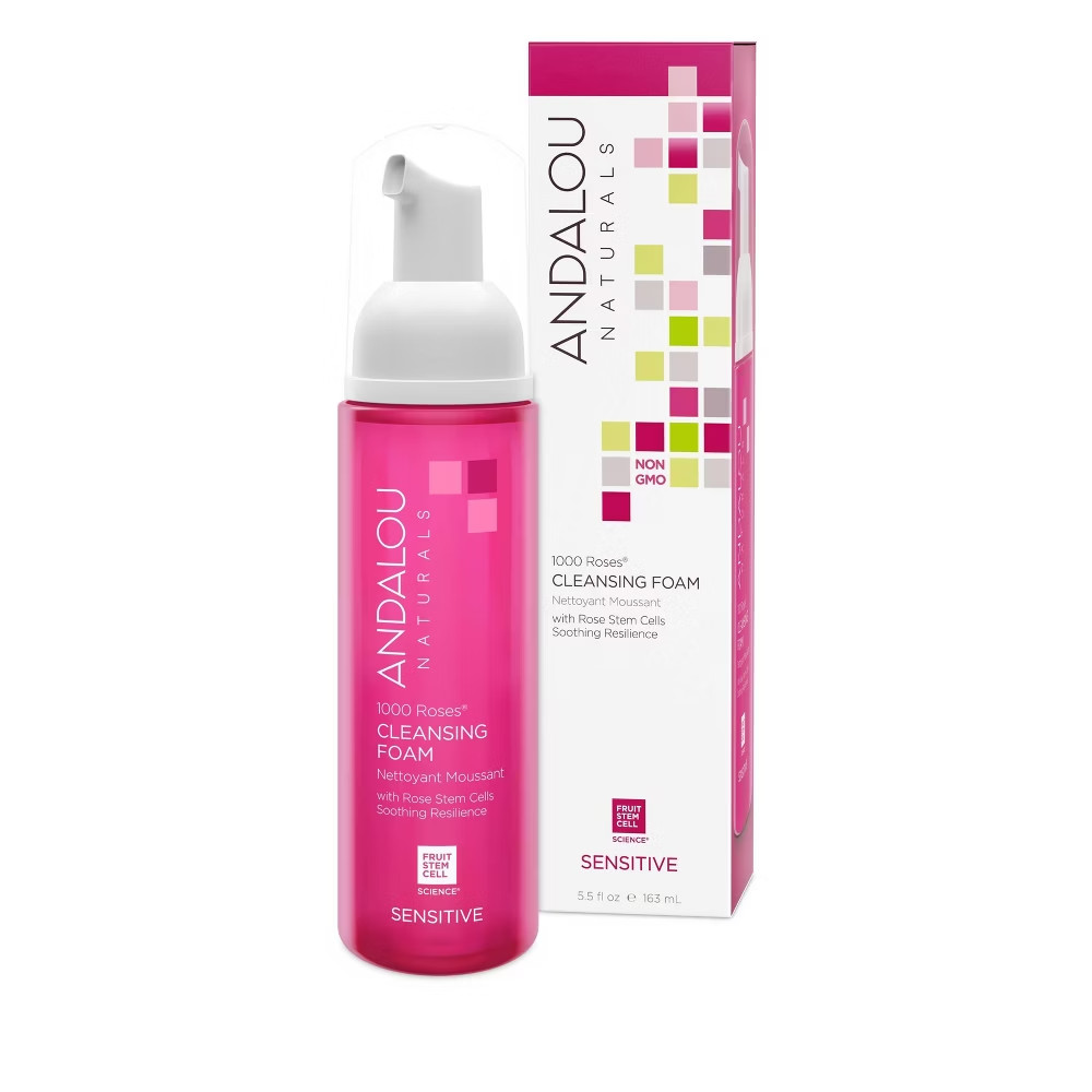 Andalou Naturals 1000 Roses Cleansing Foam with Rose Stem Cells 5.5oz New in Box