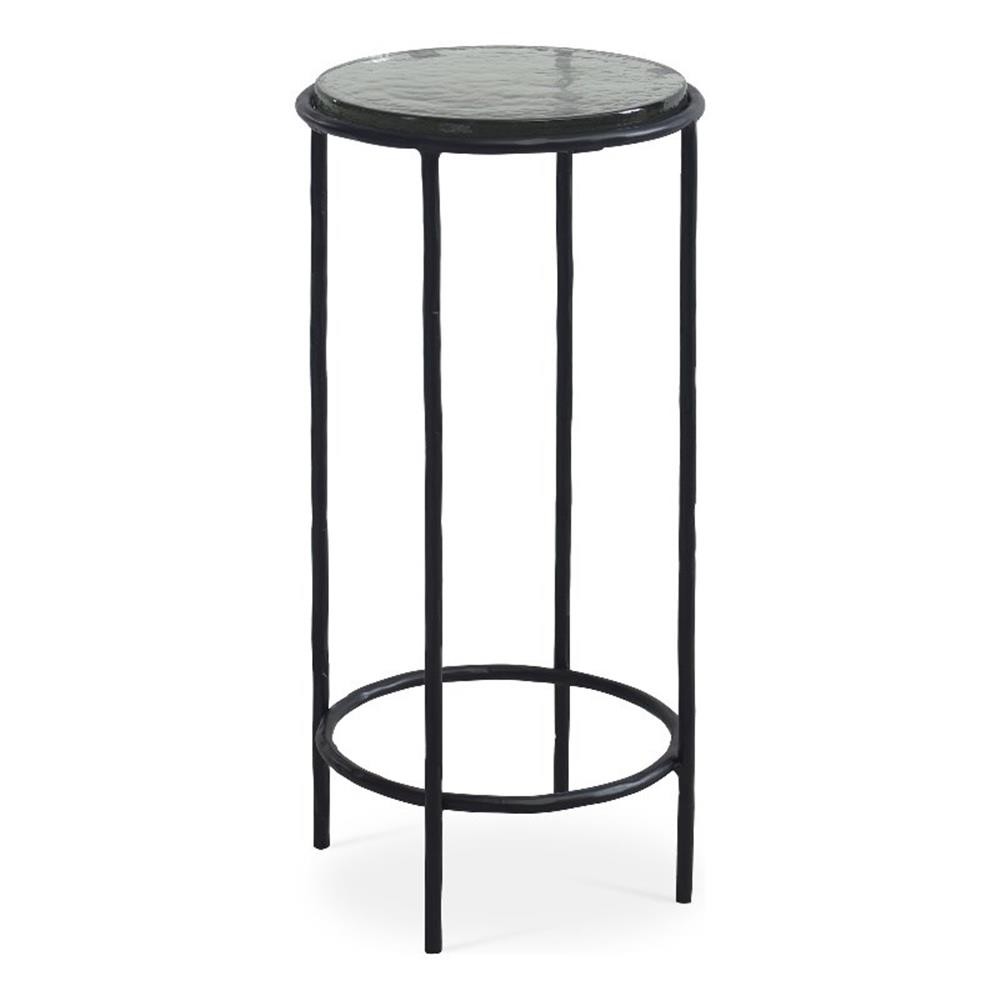 Bowery Hill Contemporary 24"H x 12"W x 12"D Accent Iron Table in Black