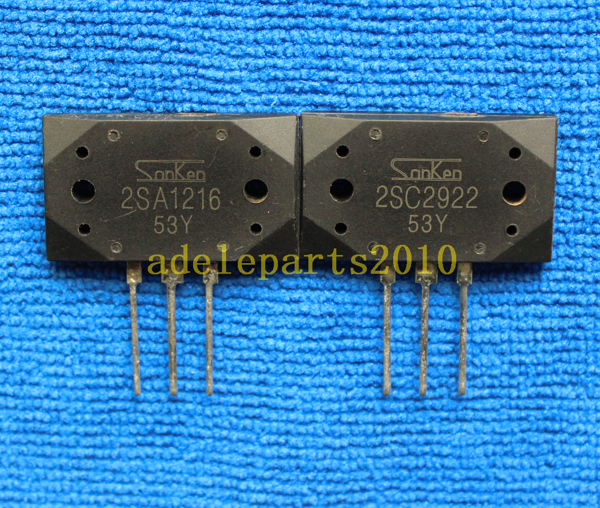 1pair 2SA1216-Y/2SC2922-Y 2SA1216/2SC2922 Transistor SANKEN MT-200