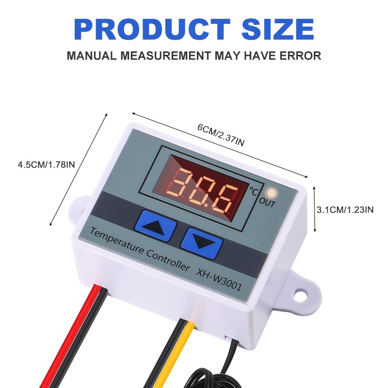 4Pc AC110-220V Digital Temperature Controllers Incubator Thermostat Switch Probe