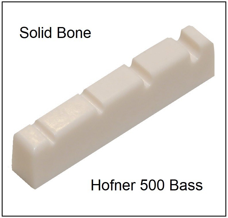 GeetarGizmos 42mm BONE NUT for HOFNER 500 Bass Guitar - McCartney Violin