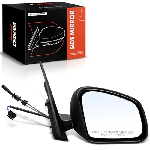 Passenger Side Manual Door Mirror - Compatible with Smart Right Passenger Side