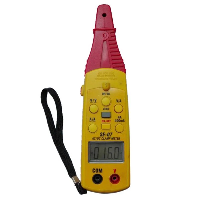 AC/DC Clamp Meter 0.1mA LCD Display with 3999 Counts Auto Zero Adjust SE-07