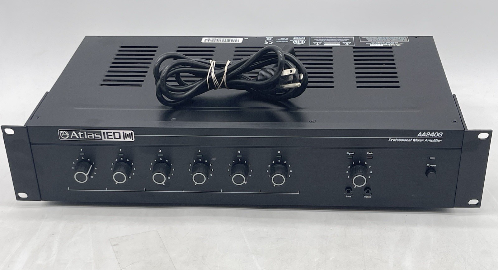 Atlas Sound IED AA240G,  Mixer Amplifier W/Power Supply