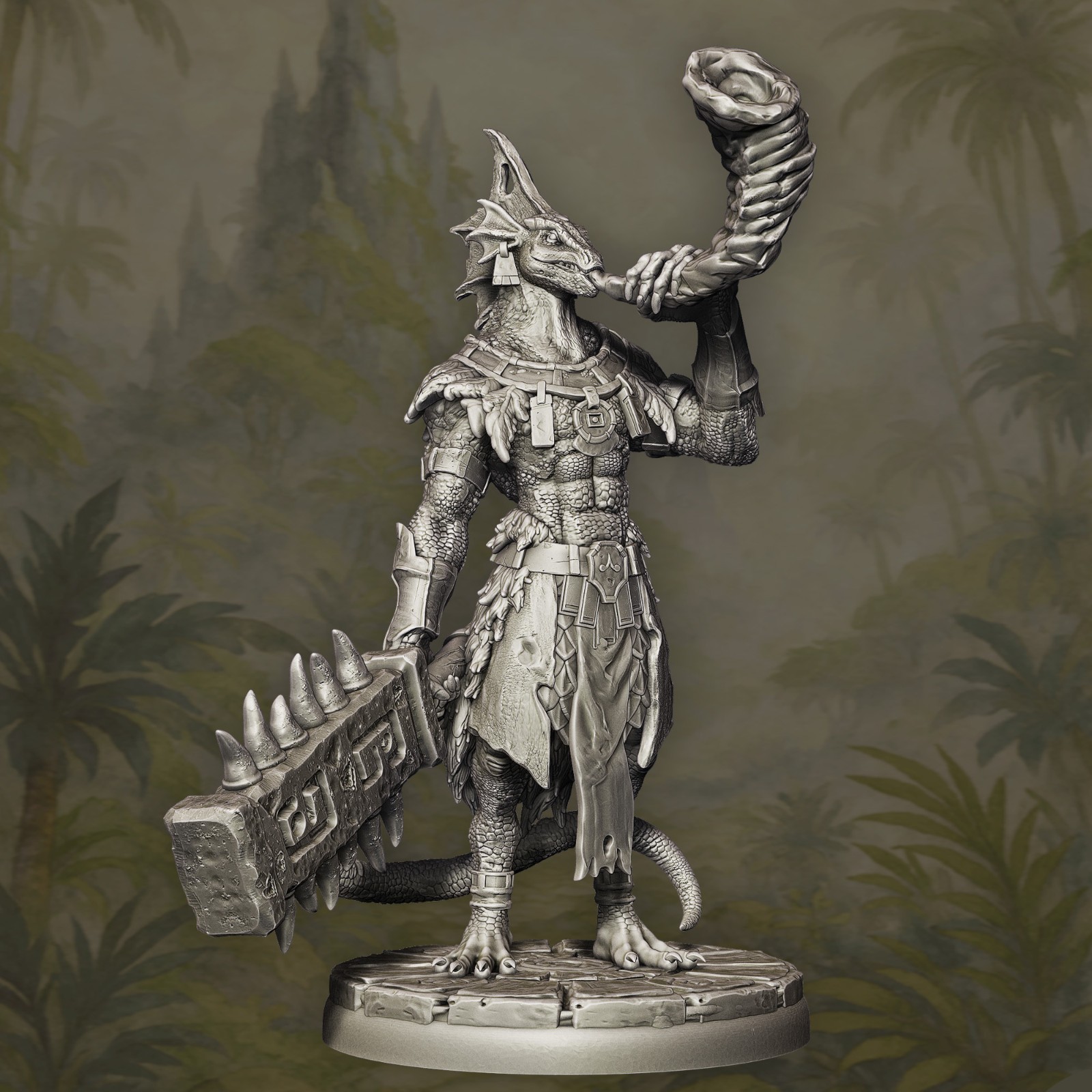 Lizardman Command Group 28mm fantasy