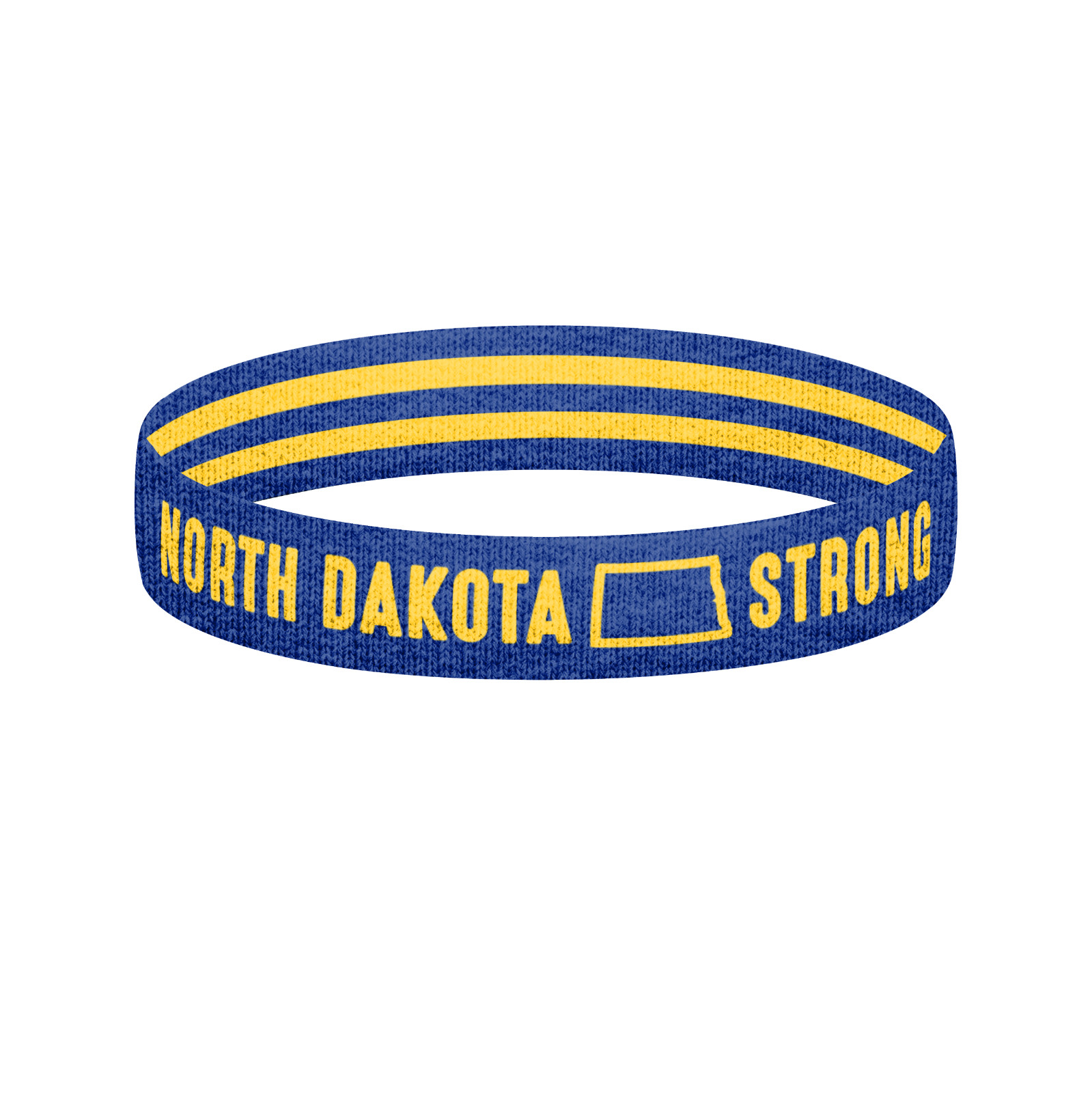 Reversible North Dakota Strong Wristband Bracelet North Dakota Bracelet
