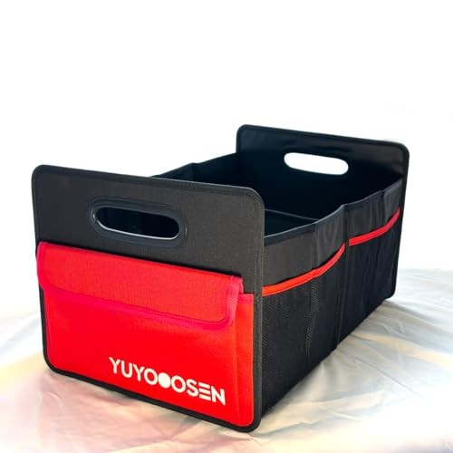 Car Trunk Organizer Cargo Organizer Large red pockets,Trunk Medium BLACK